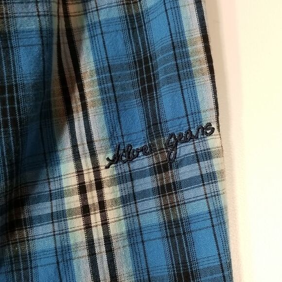 Silver Jeans Button Up Boys Youth Long Sleeve Shirt Extra Large 100% Cotton - Picture 7 of 11